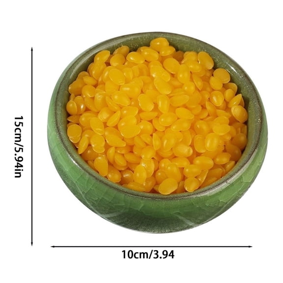 Zoowood Beeswax Pellets for Candle Making Kit Natural Bees Wax DIY Lipstick Material with 1 Simulation Flower