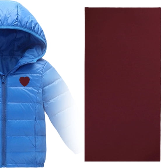 Zoowood Down Jacket Repair Patch Self Adhesive Fabric Patches for Jackets Clothes Tents Lightweight Nylon Repair Kit Wine Red