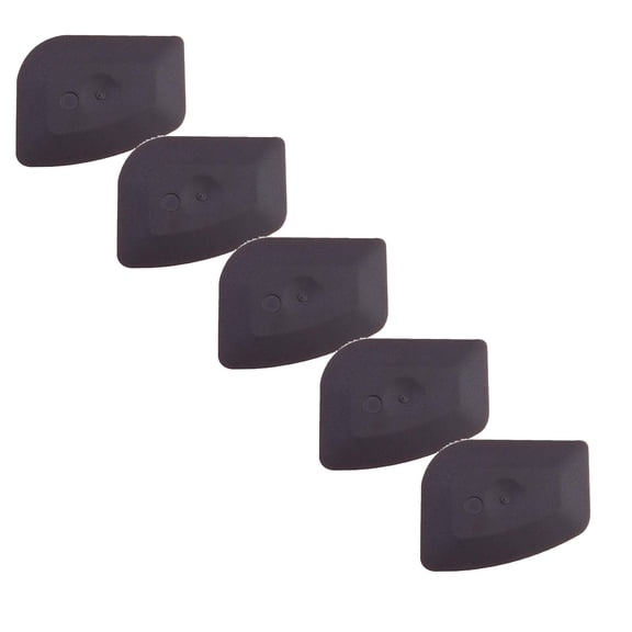 Zoowood Pan Scraper Dish Scraper Tool 5 Pack Plastic Pan Scraper Nylon Non Scratch Pot Scraper for Cleaning Cast Iron Skillet and Dishes