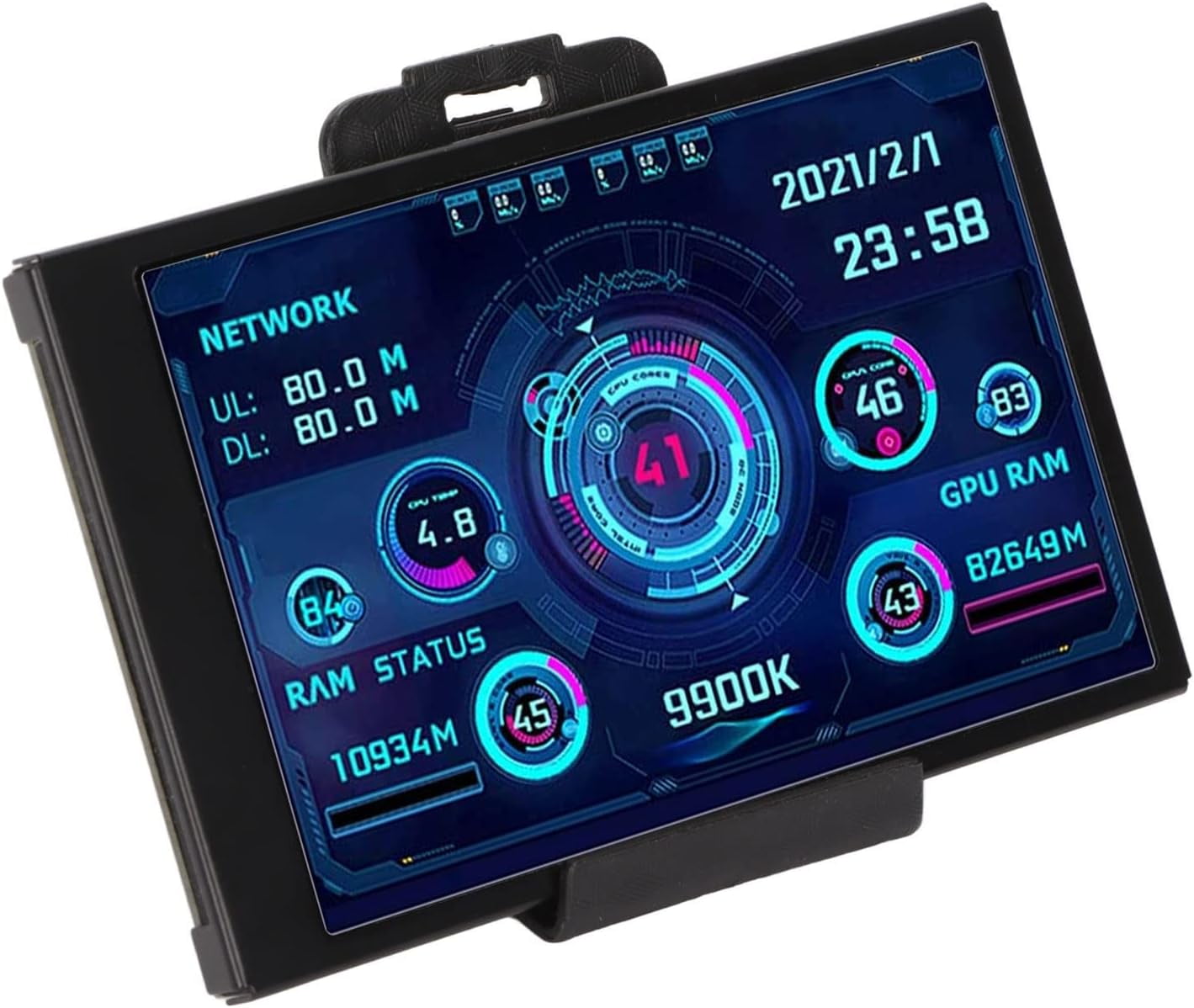 Zopsc 3.5 Inch Ips Usb Mini Screen, Pc Temperature Display Cpu Ram Hdd