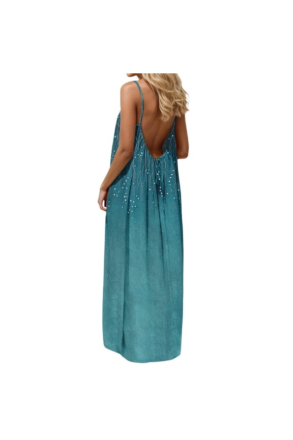 Dresses for Women Backless Flowy Sundresses Sleeveless Summer Fashion Beach Womens Dress Cami