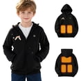 thumbnail image 1 of Zorckvet Girls' Black Outerwear Jackets for Little Kids/Big Kids, 1 of 9