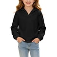 thumbnail image 1 of Zorckvet Girls' Fleece V-Neck Sweatshirts and Hoodies for Little Kids, 1 of 7