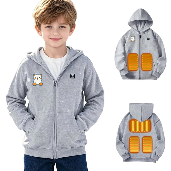 Zorckvet Kids Outerwear Jackets - Fleece, Kangaroo Pocket & Soft Feel