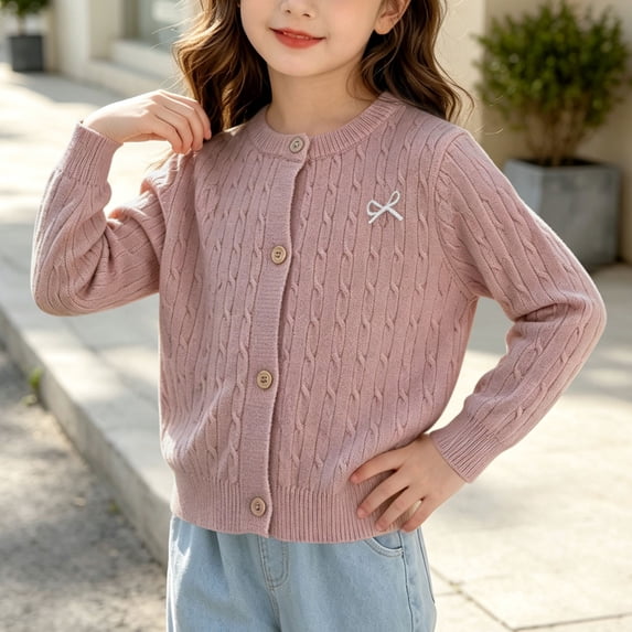 Zorckvet Girls Sweaters - Soft, Ribbed Cuffs & Cozy Feel