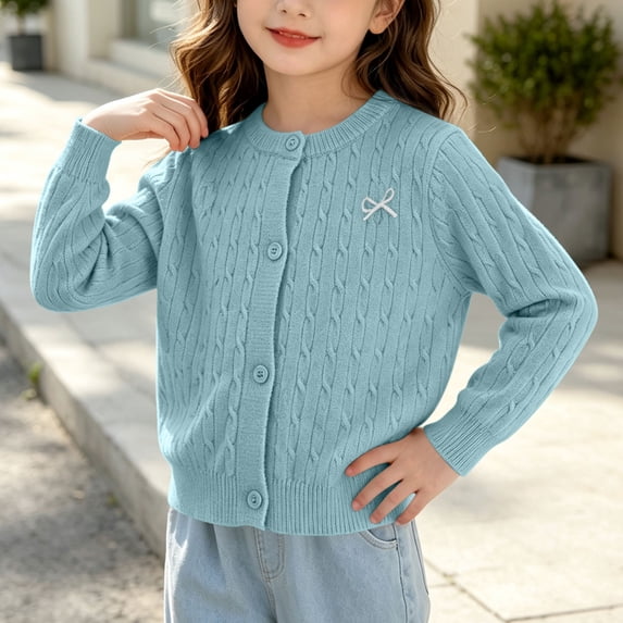 Zorckvet Girls Sweaters - Soft, Ribbed Cuffs & Cozy Feel