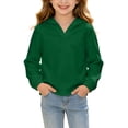 thumbnail image 1 of Zorckvet Girls Sweatshirts for Casual Wear - Fleece, Hooded Design, 1 of 8