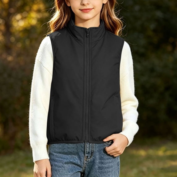 Zorckvet Kids Soft Outerwear Vests with Quality Construction and Zip Up for Everyday Wear, All Seasons