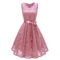 thumbnail image 1 of Zorckvet Maxi Dresses for Women A Line Trendy Round Neck Evening Fashion Lace Womens Dress Cocktail, 1 of 4