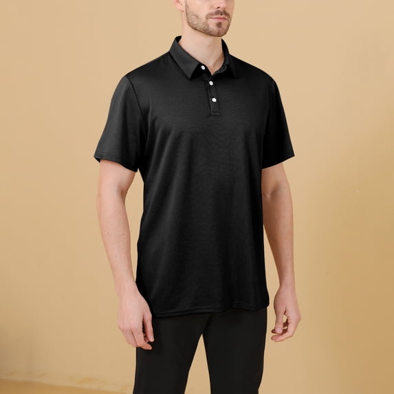 Zorckvet Men's Polo Shirts Short Sleeve Quick Dry Performance Active Golf Tennis Work Collar Shirt, S-5XL