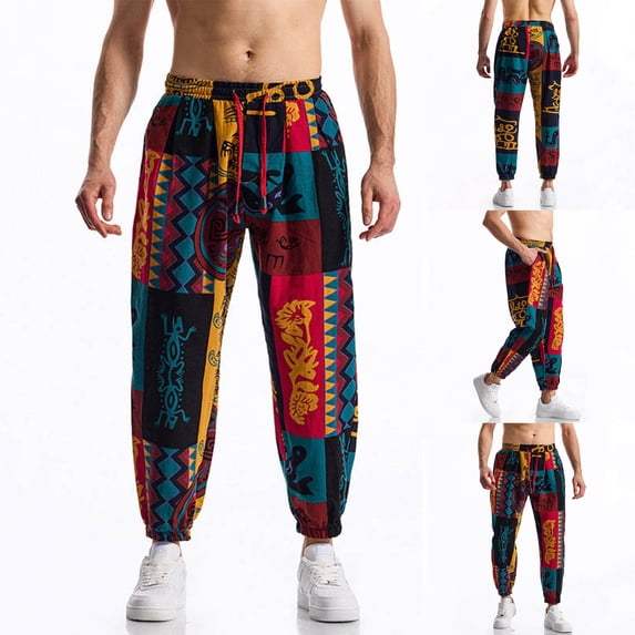 Zorckvet Mens with Pockets Pants Casual Elastic Waist Athletic Jogging Workout Pant for Men