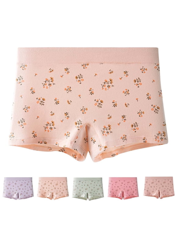 Panties for Women Breathable Boy Shorts Cotton High Waist Ladies Underwear
