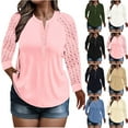 thumbnail image 1 of Zorckvet Plus Size Shirts for Women Long Sleeve Button Down Tops Casual Loose Blouses Oversized Pullover, 1 of 8