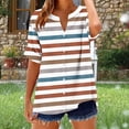 thumbnail image 1 of Zorckvet Short Sleeve Tops for Women Summer T Shirts Loose Crewneck Cotton Linen Trendy Womens Blouses, 1 of 5