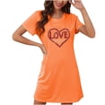 thumbnail image 1 of Zorckvet Soft Nightgowns for Women Trendy Sleepshirts Valentine's Day Heart Print Plus Size Crewneck Womens Nightshirts Comfortable, 1 of 2