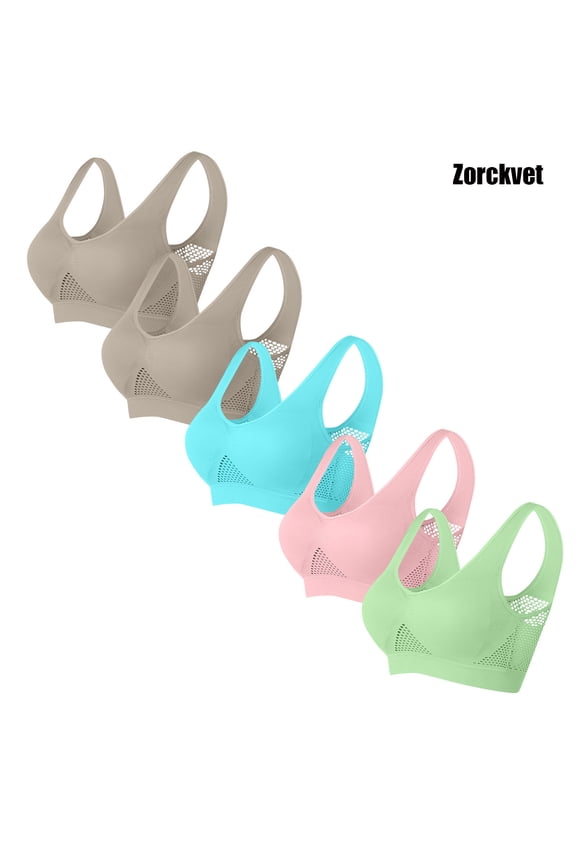 Sports Bras for Women Push up Plus Size High Impact 5 Pack Running Ladies Bras