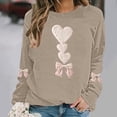 thumbnail image 1 of Zorckvet Valentine's Day Sweatshirt Women Plus Size Pullover Heart Graphic Shirts Casual Long Sleeve Tops, 1 of 5
