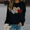 thumbnail image 1 of Zorckvet Women Valentines Day Pullover Sweatshirts Long Sleeve Love Heart Sweater Crewneck Casual Fall Tops T Shirts, 1 of 3