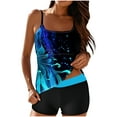 thumbnail image 1 of Zorckvet Womens Tankini Swimsuits Tummy Control High Waist Bathing Suits with Boy Shorts Swimwear for Women, 1 of 8