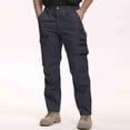thumbnail image 1 of Zorckvet with Pockets Pants for Men Cargo Big and Tall Casual Workout Stretch Mens Gray Pant, 1 of 9