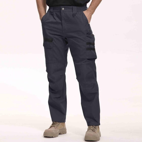 Zorckvet with Pockets Pants for Men Cargo Big and Tall Casual Workout Stretch Mens Gray Pant