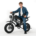 thumbnail image 1 of ZorixBike 750W Electric Bike for Adults,16" Fat Tire E Mountain Bike,48V 15.6AH Battery up to 70 Miles Range,Full Suspension and 7-Speed, 1 of 8