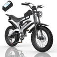 thumbnail image 1 of ZorixBike Electric Bike for Adults, 750W Brushless Motor Ebike 28MPH, 20" x 4.0" Fat Tire E-Mountain Bike, 48V 20AH Battery, 80 Miles Range, Full Suspension, 1 of 8