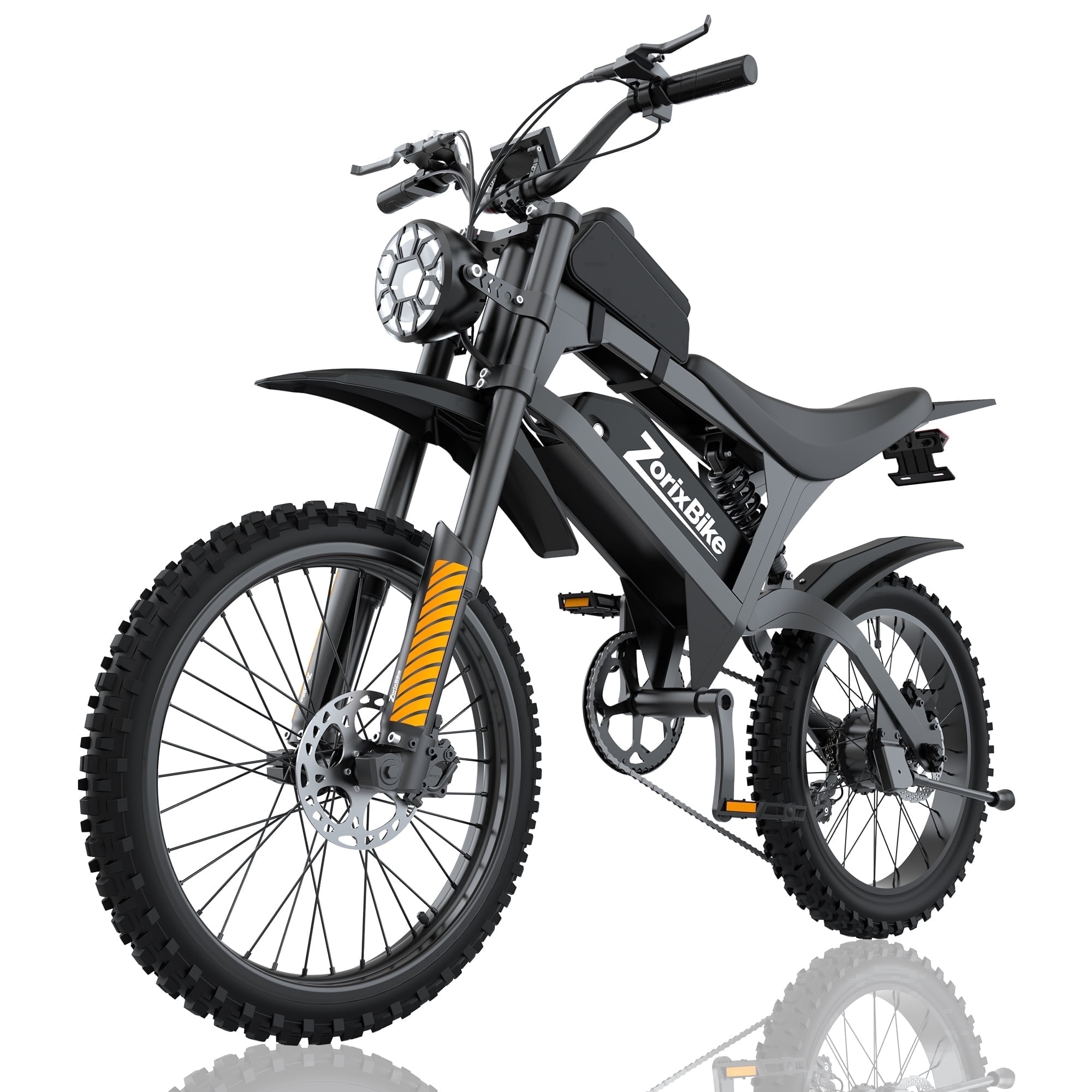 ZorixBike R8 Max Dual Motor Electric Bike for Adults - 48V 20AH Battery, Dual 1500W Peak Motors (3000W Peak Total), 31 MPH, 40 Miles Range, Fat Tires, Hydraulic Brakes, Off-Road Mountain E-Bike