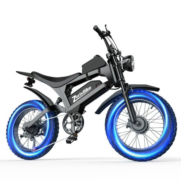 R8 Pro 3000W Electric Bike for Adults 48V 20A, 20" Fat Tire Mountain Bicycle Dual Motor, Full Suspension