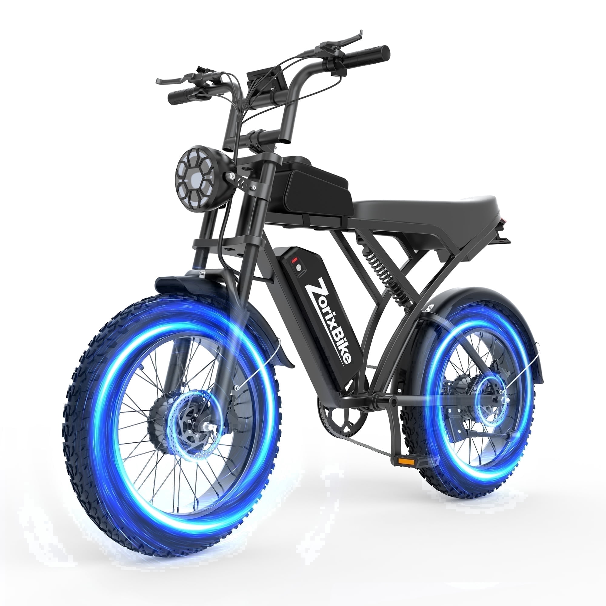 ZorixBike Z6 PRO Adult Electric Bicycle Peak 1500W*2 Dual Motor Electric Bike, 20"x 4.0" Fat Tire Electric Bicycle, 48V 20AH Mountain Bike UL2849