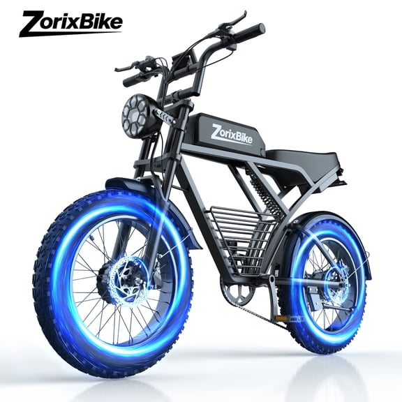 ZorixBike Z6 Pro Electric Bike for Adults 3000W Dual Motor 20" Fat Tire Mountain Ebike 48V 20A