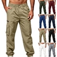 thumbnail image 1 of Zormilly Cargo Work Pants for Men Lightweight Baggy Joggers with Multi Pockets for Hiking Workout Camping, S-2XL, 1 of 6