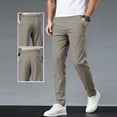 thumbnail image 1 of Zormilly Chinos Pants Men Elastic Waisted Lightweight Casual Straight Leg Pants with Pockets, S-3XL, 1 of 7