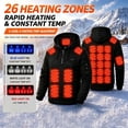 thumbnail image 1 of Zormilly Heated Hoodie for Men Women Winter Plus Size Quarter Zip Pullover with 4-Controller Warm Black Sweatshirt, S-5XL, 1 of 8