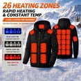 thumbnail image 1 of Zormilly Heated Hoodie for Men Women winter Plus Size Zip Up Hoodie with Pockets 4-Controller Warm Heating Black Sweatshirt, S-5XL, 1 of 8