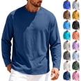 thumbnail image 1 of Zormilly Long Sleeve Shirts for Men Crew Neck Quick Dry Breathable Lightweight Shirts for Workout Outdoor Gym Running, S-3XL, 1 of 5