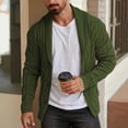 thumbnail image 1 of Zormilly Mens Cardigan Sweater Long Sleeve Shawl Collared Button Down Sweaters Cable Knit Cardigans Fall Outfits, S-2XL, 1 of 9