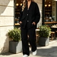 thumbnail image 1 of Zormilly Sweatsuits Women 2 Piece Outfit Button Down Jackets Straight Leg Sweatpants Fall Outfit Sets with Pockets, S-2XL, 1 of 5