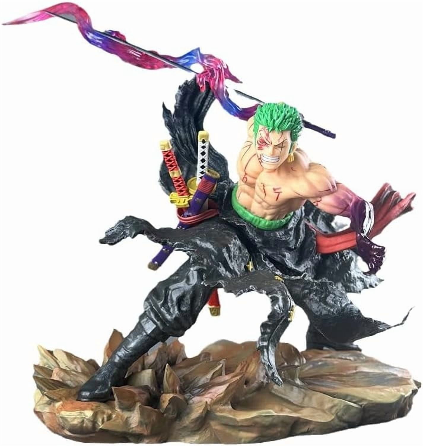 Zoro Figure One Sword Style Zoro Anime Figures 26cm/10.2inch PVC Anime Character Collection Statue Model Decoration Ornament Gifts