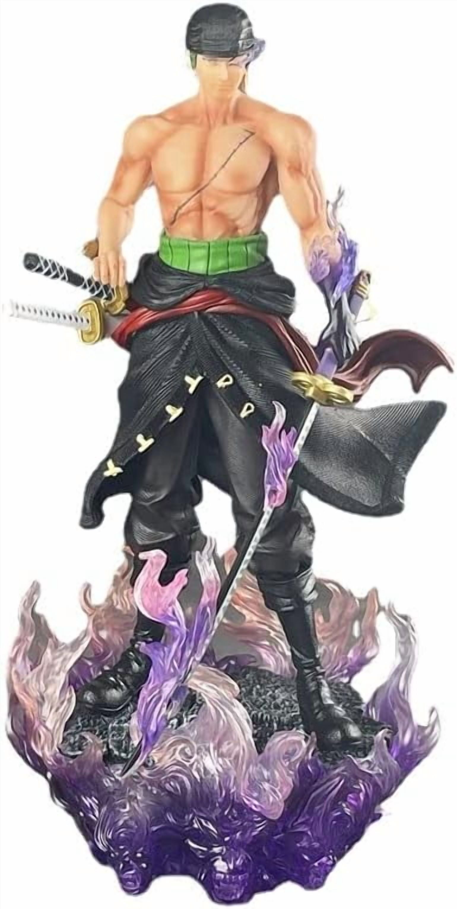 Zoro Figure Standing One Sword Style Zoro Anime Figures 33cm/13inch Handmade PVC Anime Character Model Statue Collectible Craft Gift