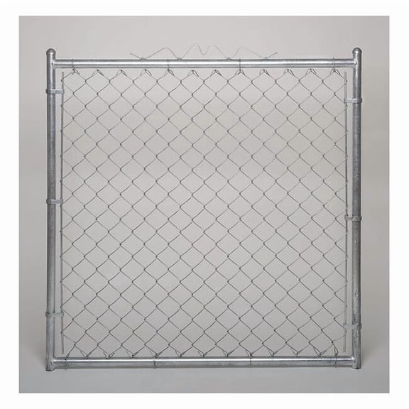 Zoro Select 4LVN2 Chain Link Walk Gate, 9 ga, 48 W x 72 In H