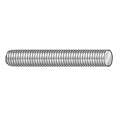 18-8 Stainless Steel Fully Threaded Rod, 3/8"-16 Thread Size, 36" Length, Right