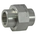 thumbnail image 1 of 1/2 in Socket Weld Union, 304 Stainless Steel, Class 3000, ASTM A182, MSS SP-83, 1 of 1