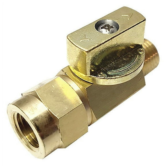 ZoroSelect 1/4" FNPT x MNPT Brass Ball Valve Inline