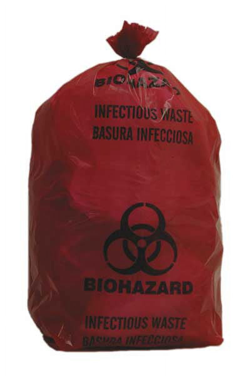 ZoroSelect Biohazard Bag, Red, 3 gal., PK200 - Walmart.com