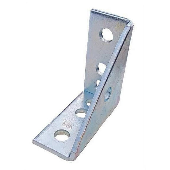 ZoroSelect Channel Angle Bracket, Silver, Depth: 1 7/8 in