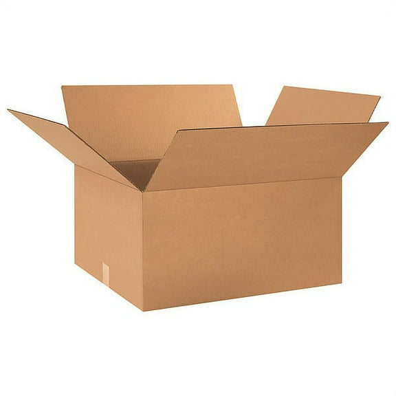 ZoroSelect Corrugated Boxes, 24" x 20" x 12", Kraft, 10/Bundle
