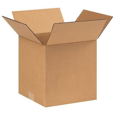ZoroSelect Corrugated Boxes, 9" x 9" x 9", Kraft, 25/Bundle