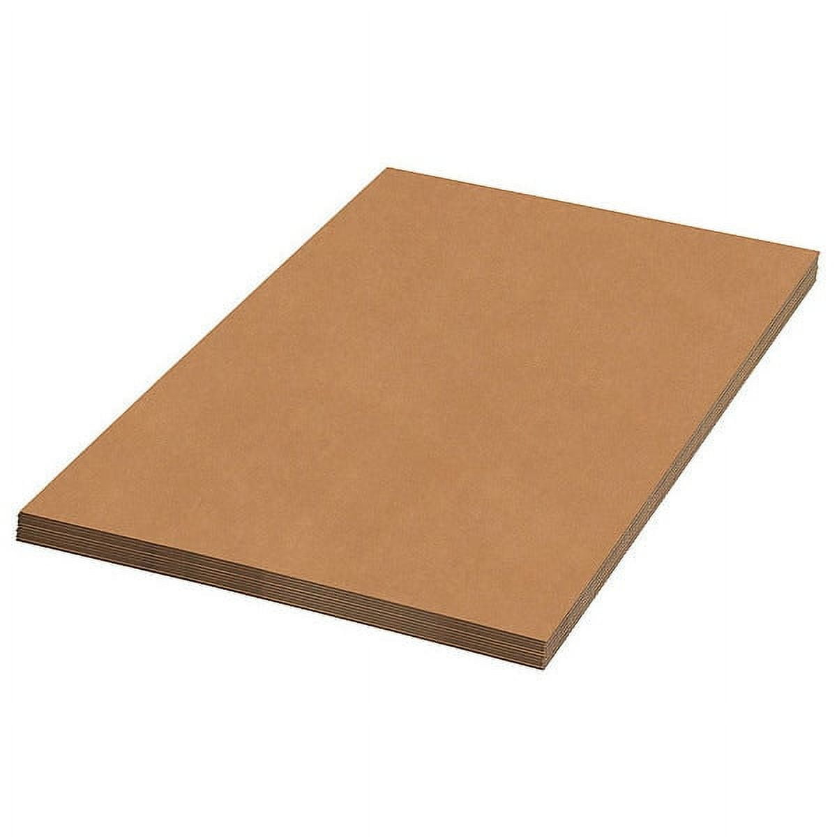 80 Pack 8.5 x 11 Inch Brown Corrugated Cardboard Sheets 1/8 Inch Thick Flat  C