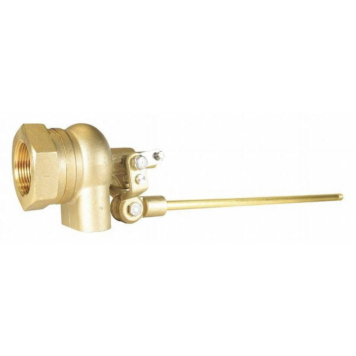 ZoroSelect Float Valve, Brass, 2", Pipe Mount, Angle